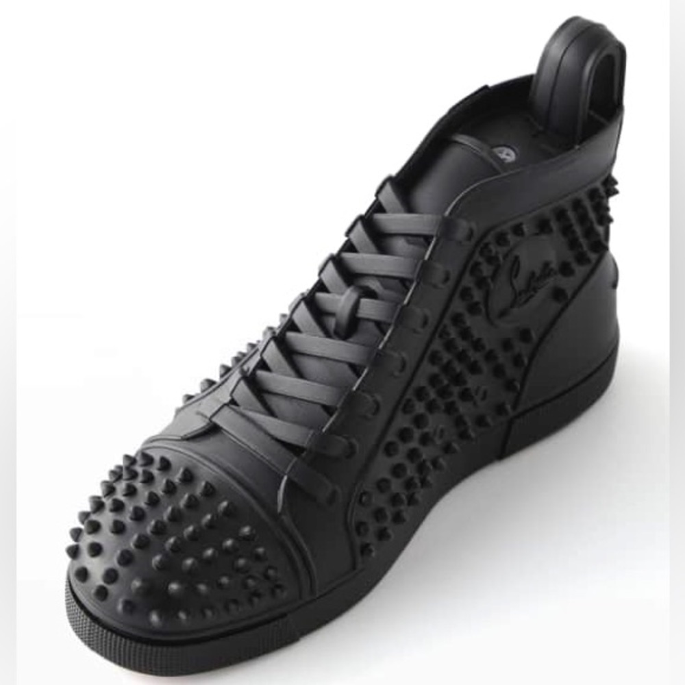 Christian Louboutin Black Loubitoy Louis Gomme Squeaky Dog Toy​​​​​
